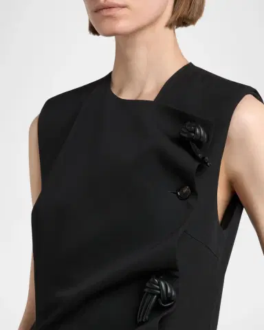 Bottega Veneta Asymmetric Neck Shift Maxi Dress | Thumbnail 5 Bottega Veneta Asymmetric Neck Shift Maxi Dress | Thumbnail 5