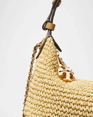 Tory Burch Fleming Crochet Raffia Pochette | Thumbnail 6 Tory Burch Fleming Crochet Raffia Pochette | Thumbnail 6