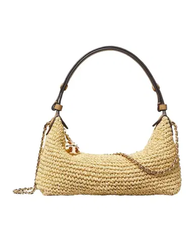 Tory Burch Fleming Crochet Raffia Pochette | Thumbnail 1 Tory Burch Fleming Crochet Raffia Pochette | Thumbnail 1