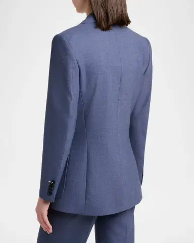 Victoria Beckham Stretch-Wool Patch-Pocket Jacket | Thumbnail 3 Victoria Beckham Stretch-Wool Patch-Pocket Jacket | Thumbnail 3