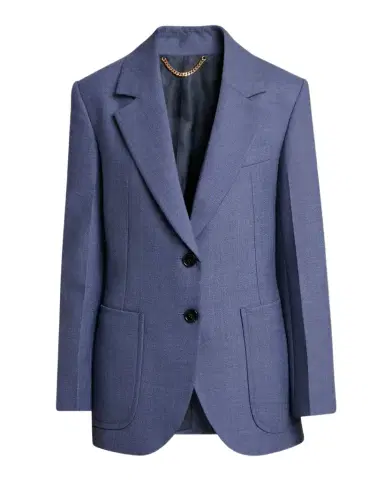 Victoria Beckham Stretch-Wool Patch-Pocket Jacket | Thumbnail 1 Victoria Beckham Stretch-Wool Patch-Pocket Jacket | Thumbnail 1