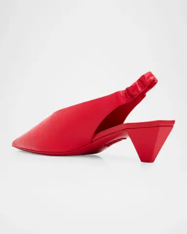 Loewe 45mm Origami Cubic Leather Slingback Pumps | Thumbnail 4 Loewe 45mm Origami Cubic Leather Slingback Pumps | Thumbnail 4