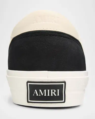 Amiri Men 's Laguna Leather and Suede Slip-On Sneakers | Thumbnail 3