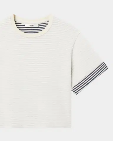 Frame The Stripe Cuff Tee | Thumbnail 7 Frame The Stripe Cuff Tee | Thumbnail 7