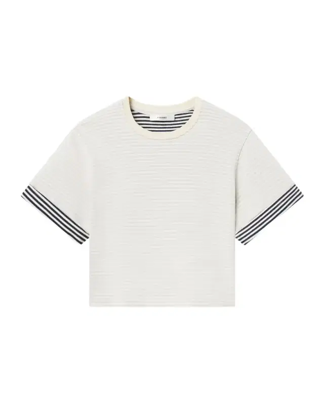 FRAME The Stripe Cuff Tee