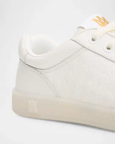AMIRI Men's Blvd Embossed Leather Low-Top Sneakers | Thumbnail 3