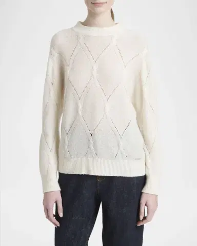 Kiton Diamond Cashmere-Silk Sweater | Thumbnail 3