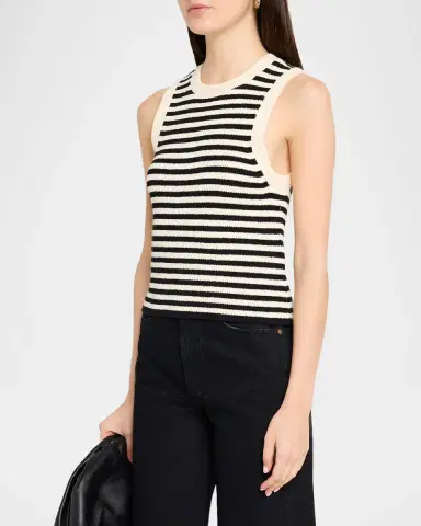 Frame The Coastal Stripe Tank Top | Thumbnail 4 Frame The Coastal Stripe Tank Top | Thumbnail 4