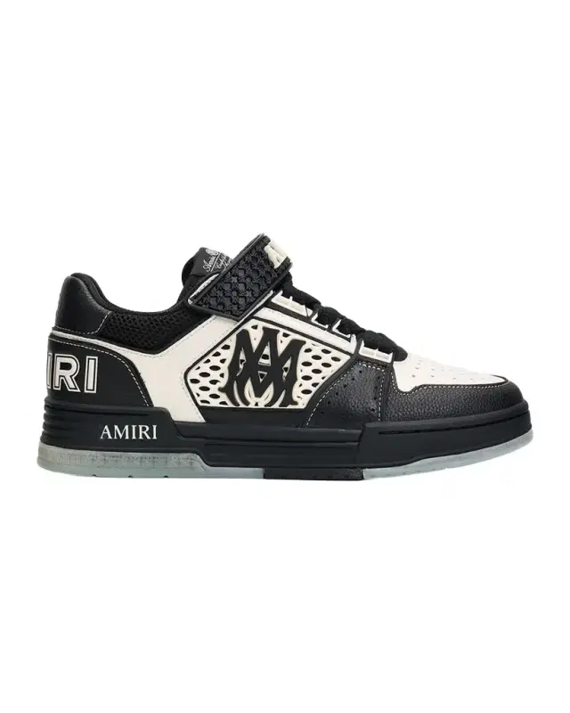 Amiri Skyline Logo Leather Sneakers
