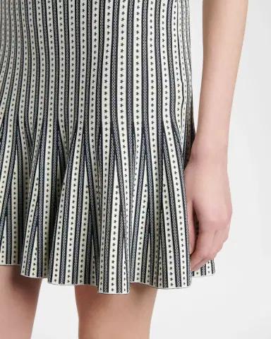 Alexander McQueen Jacquard-Striped Flounce Mini Skirt | Thumbnail 5 Alexander McQueen Jacquard-Striped Flounce Mini Skirt | Thumbnail 5