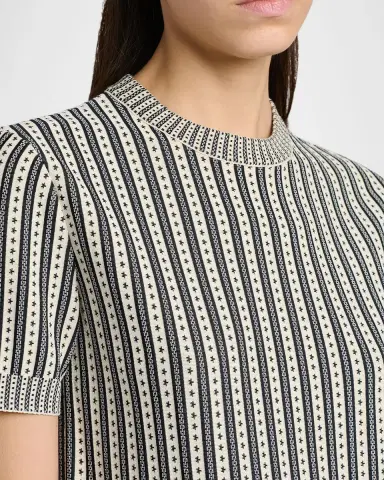 Alexander McQueen Jacquard Striped Crewneck Top | Thumbnail 5 Alexander McQueen Jacquard Striped Crewneck Top | Thumbnail 5