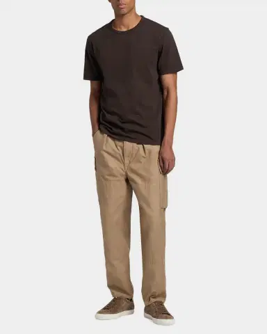Vince Men 's Garment-Dyed Crewneck T-Shirt | Thumbnail 2