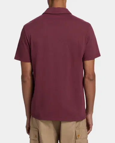Vince Men 's Garment-Dyed Polo Shirt | Thumbnail 3