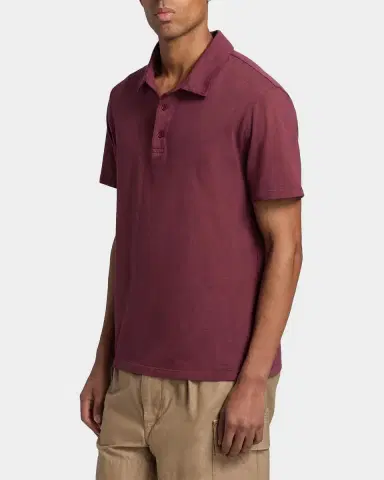 Vince Men 's Garment-Dyed Polo Shirt | Thumbnail 7