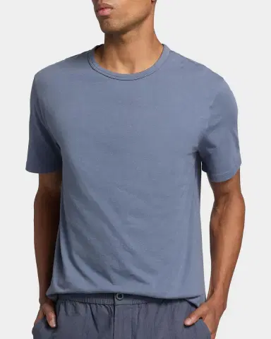 Vince Men 's Garment-Dyed Crewneck T-Shirt | Thumbnail 6