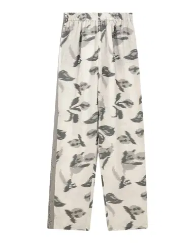 Emporio Armani Chine Flower Print Linen Trousers | Thumbnail 1 Emporio Armani Chine Flower Print Linen Trousers | Thumbnail 1