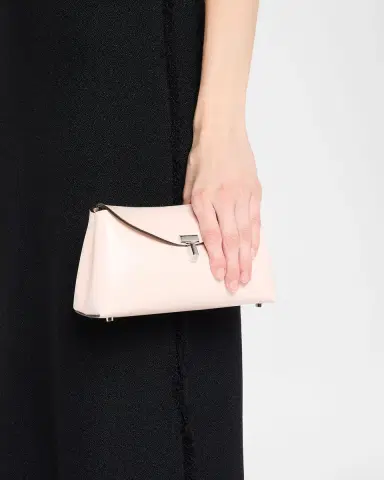 TOTEME Mini T-Lock Leather Clutch Bag | Thumbnail 2 TOTEME Mini T-Lock Leather Clutch Bag | Thumbnail 2