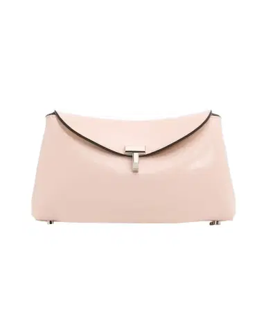 TOTEME Mini T-Lock Leather Clutch Bag | Thumbnail 1 TOTEME Mini T-Lock Leather Clutch Bag | Thumbnail 1