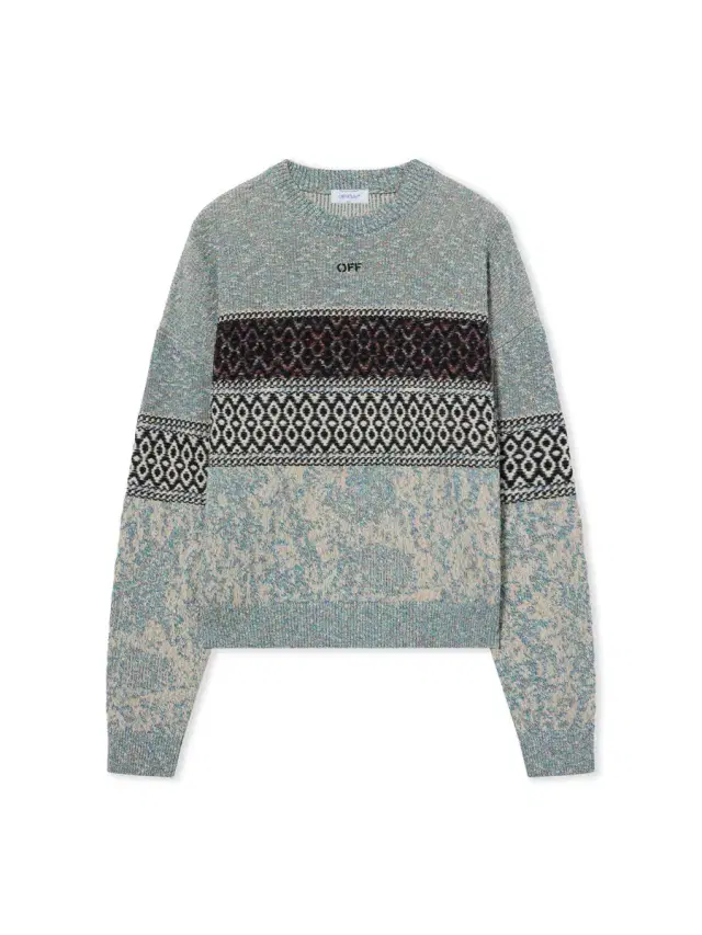 Off-White Persian Arrow Knit Crewneck