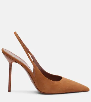 Paris Texas Lidia 105 suede slingback pumps | Thumbnail 3 Paris Texas Lidia 105 suede slingback pumps | Thumbnail 3