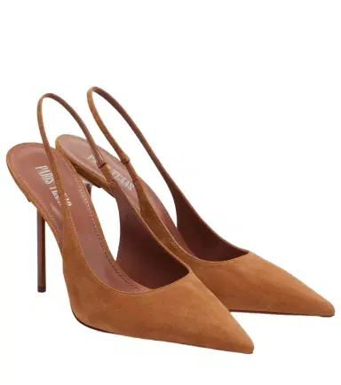 Paris Texas Lidia 105 suede slingback pumps | Thumbnail 1 Paris Texas Lidia 105 suede slingback pumps | Thumbnail 1