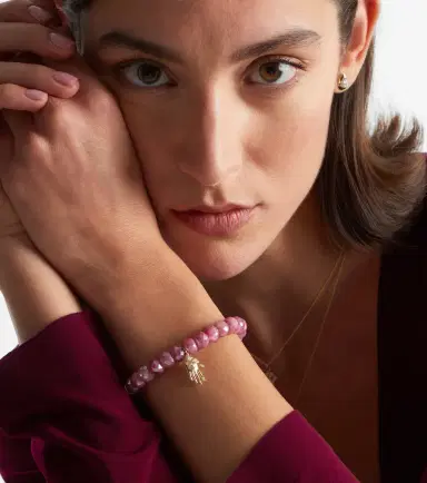 Sydney Evan 14kt gold beaded bracelet with moonstones and diamonds | Thumbnail 4 Sydney Evan 14kt gold beaded bracelet with moonstones and diamonds | Thumbnail 4