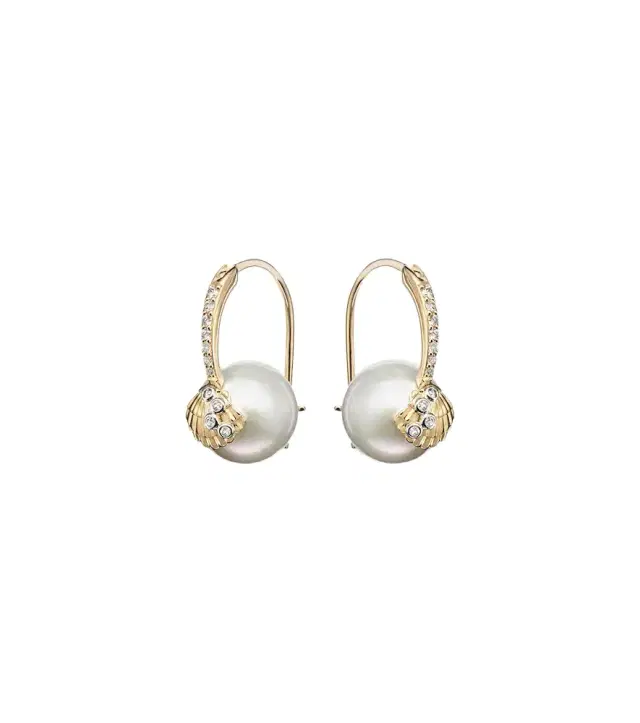 Sydney Evan 14kt gold earrings with pearls and diamonds