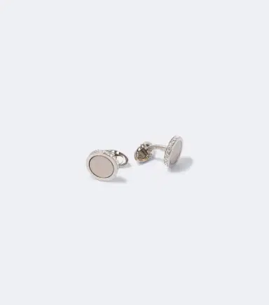 Giorgio Armani Silver cufflinks with crystals | Thumbnail 2