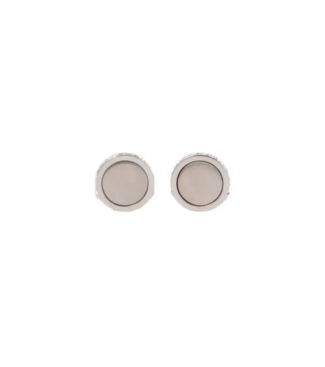 Giorgio Armani Silver cufflinks with crystals