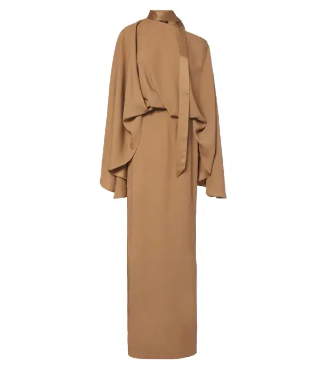 Taller Marmo Brooks scarf-detail crêpe cady maxi dress