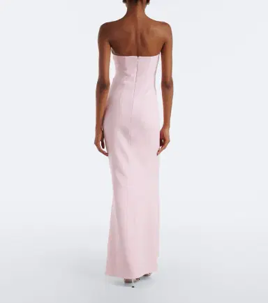 Safiyaa Soshin feather-trimmed crêpe gown | Thumbnail 3 Safiyaa Soshin feather-trimmed crêpe gown | Thumbnail 3