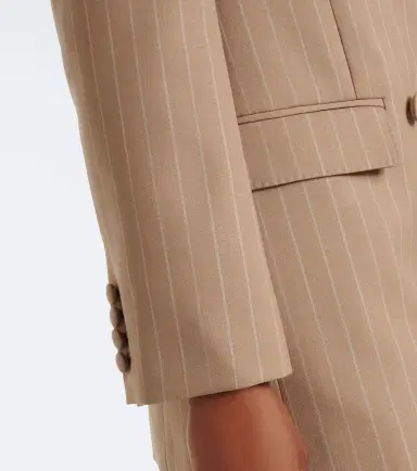 Valentino Pinstripe virgin wool double-breasted blazer | Thumbnail 3 Valentino Pinstripe virgin wool double-breasted blazer | Thumbnail 3