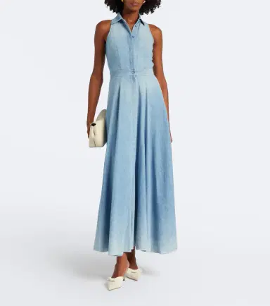 Ralph Lauren Collection Peyten denim maxi dress | Thumbnail 5 Ralph Lauren Collection Peyten denim maxi dress | Thumbnail 5