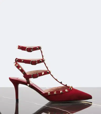 Valentino Garavani Rockstud suede pumps | Thumbnail 2