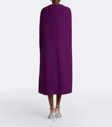 Safiyaa Oria caped crêpe midi dress | Thumbnail 5