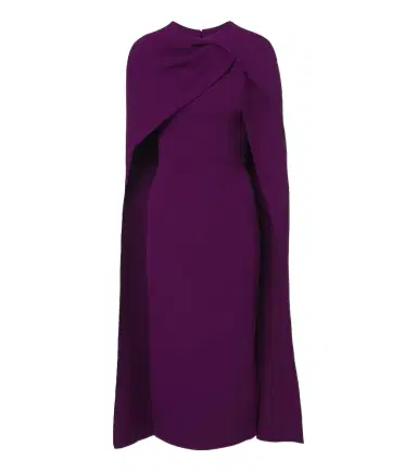 Safiyaa Oria caped crêpe midi dress | Thumbnail 1