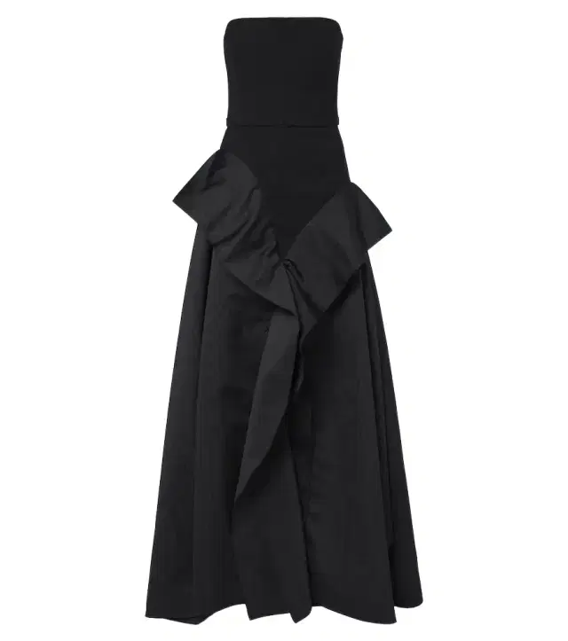 Safiyaa Anneline ruffled strapless gown