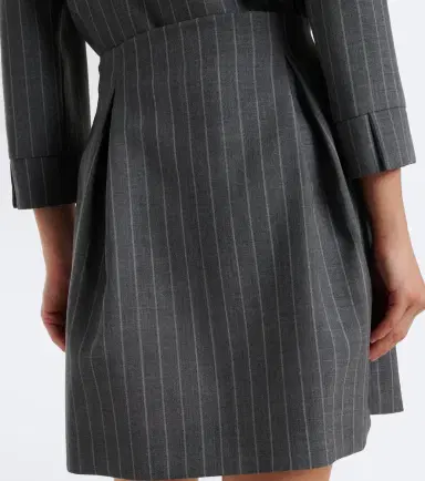 Valentino Pinstripe virgin wool miniskirt | Thumbnail 5