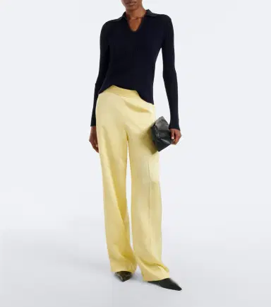 Jil Sander Cutout ribbed-knit wool polo sweater | Thumbnail 3 Jil Sander Cutout ribbed-knit wool polo sweater | Thumbnail 3