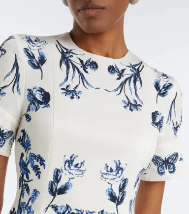 Erdem Floral cotton-blend faille midi dress | Thumbnail 2 Erdem Floral cotton-blend faille midi dress | Thumbnail 2