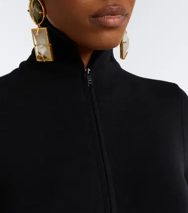 Mugler Turtleneck wool-blend jersey maxi dress | Thumbnail 4 Mugler Turtleneck wool-blend jersey maxi dress | Thumbnail 4
