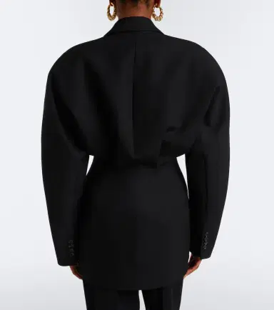 Mugler Virgin wool grain de poudre blazer | Thumbnail 2 Mugler Virgin wool grain de poudre blazer | Thumbnail 2