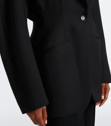 Mugler Virgin wool grain de poudre blazer | Thumbnail 4 Mugler Virgin wool grain de poudre blazer | Thumbnail 4