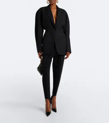 Mugler Virgin wool grain de poudre blazer | Thumbnail 5 Mugler Virgin wool grain de poudre blazer | Thumbnail 5