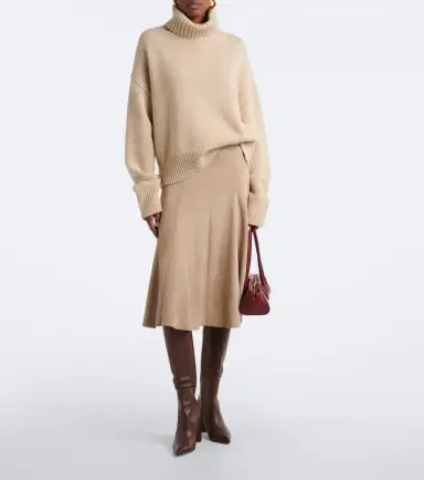 Stouls Sabrina suede midi skirt | Thumbnail 4