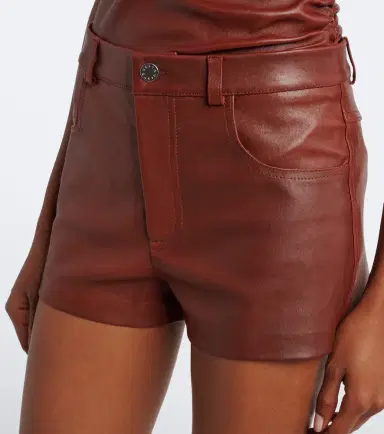 STOULS Roxie mid-rise leather shorts | Thumbnail 2 STOULS Roxie mid-rise leather shorts | Thumbnail 2