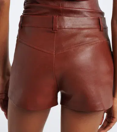 STOULS Roxie mid-rise leather shorts | Thumbnail 5 STOULS Roxie mid-rise leather shorts | Thumbnail 5