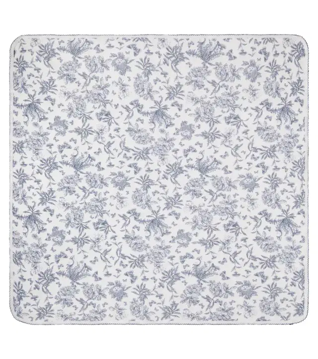 Tartine et Chocolat Baby floral pointelle cotton blanket