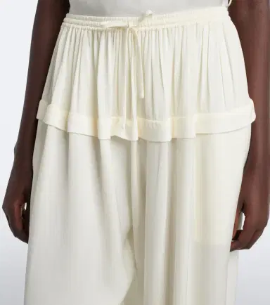 Alaïa Alaïa Crêpe wide-leg pants | Thumbnail 2