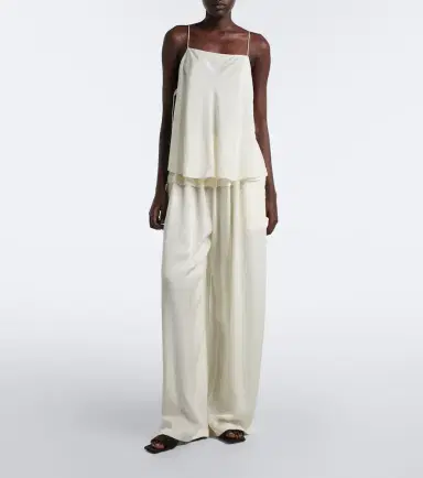 Alaïa Alaïa Crêpe wide-leg pants | Thumbnail 6